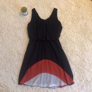 Women’s Navy, Orange and White Dress